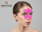 Кинезио тейп для лица BBTape 2,5см x 10 м шелк розовый (FACE PACK ICE)