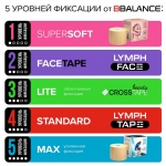 Кинезио тейп BBTape  LITE 5 см × 17 м розовый (BBALANCE- Южная Корея)