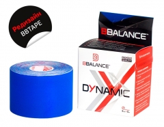 Нейлоновый кинезио BBTape™ Dynamic Tape 5см x 5м синий