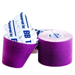 Кинезио тейп BBTape™ ICE 5см x 5м фиолетовый (искусственный шёлк)